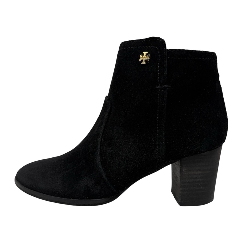 Tory Burch Sabe Suede Ankle Bootie Women’s Size 6.5 Black - Picture 1 of 10